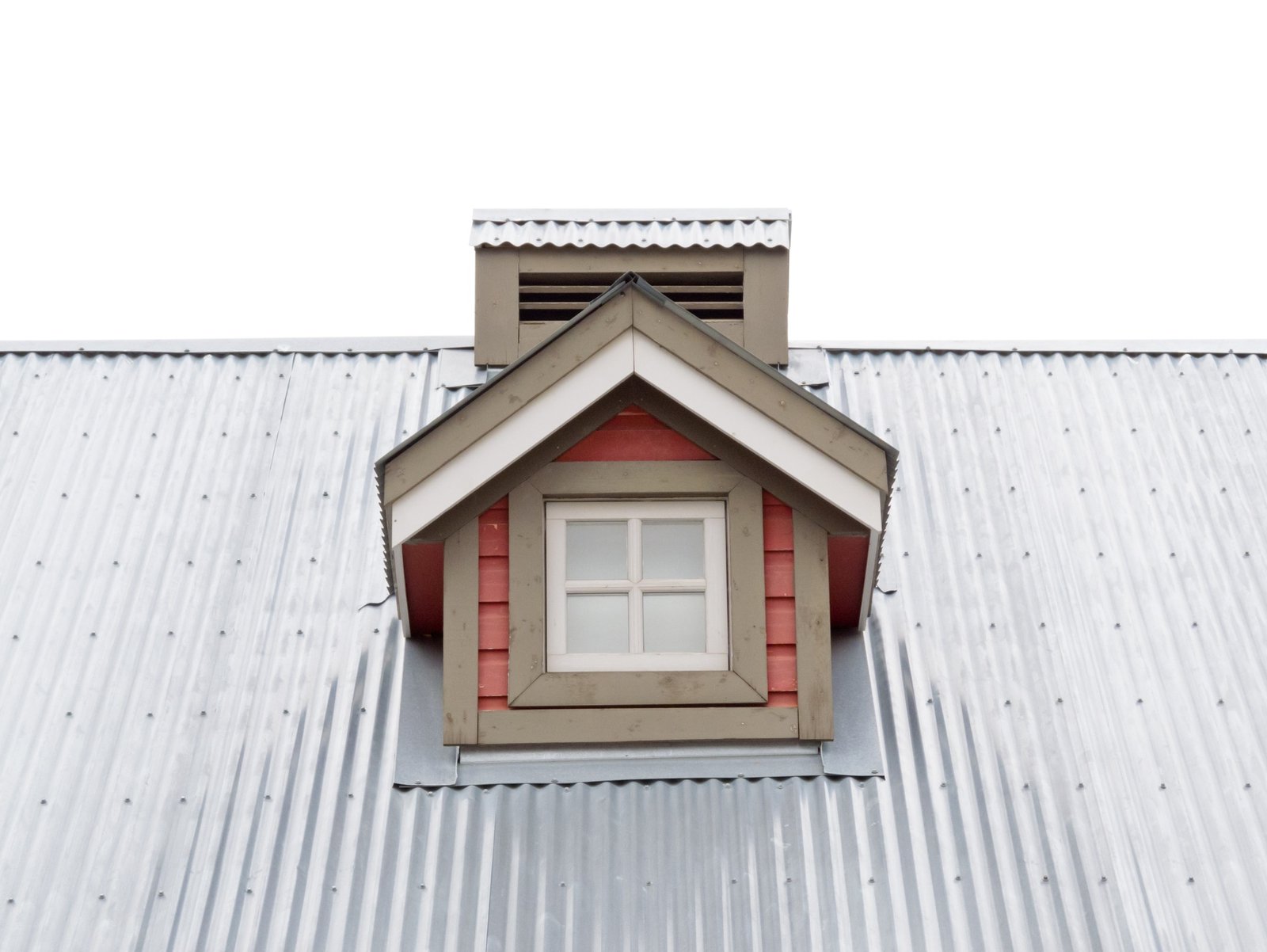 Metal roof small dormer window